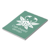 Bloc-note Gentiane en forme de crabe (Tourné)