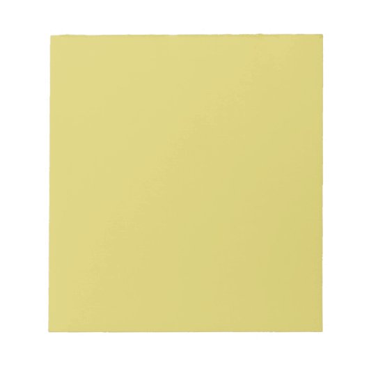 Bloc-note Gentle Warm Yellow - Minimalist Notepad (Devant)