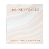 Bloc-note Géode de marbre chaud (Devant)