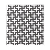 Bloc-note Géométrie noir et blanc (Devant)