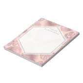 Bloc-note Géométrique tropicale rose (Tourné)