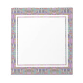 Bloc-note Géométrique vert violet rose (Devant)