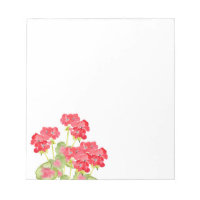 Geraniums d'aquarelles rouges 2