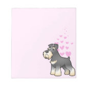 Bloc-note Giant/Standard/Miniature Schnauzer Love (Devant)