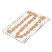 Bloc-note Gingerbread Potty Training Chart Notepad (Incliné)