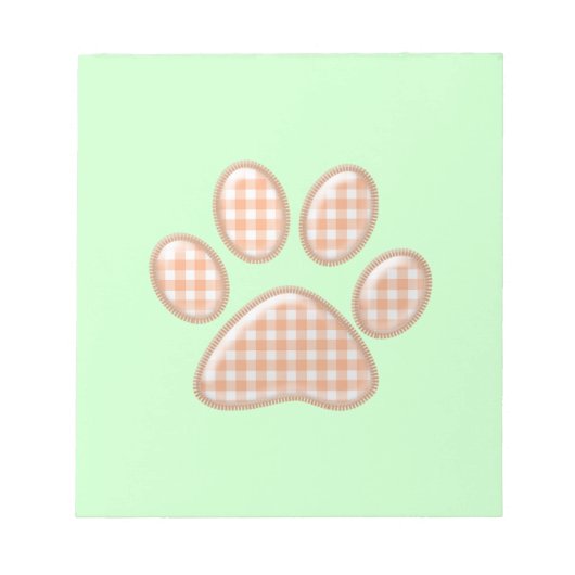 Bloc-note gingham (Devant)