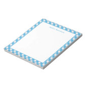 Bloc-note Gingham Personnalisé Lumineux (Tourné)