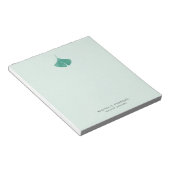 Bloc-note Ginkgo Leaf Logo Mint Vert Simple Nature (Incliné)