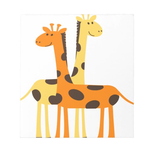 Bloc-note girafe afrique safari faune (Devant)