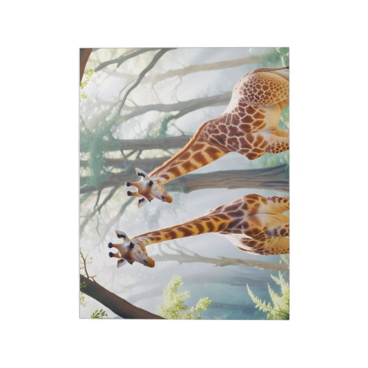 Bloc-note Giraffe Animal Nature Faune Affection Soin (Tourné)