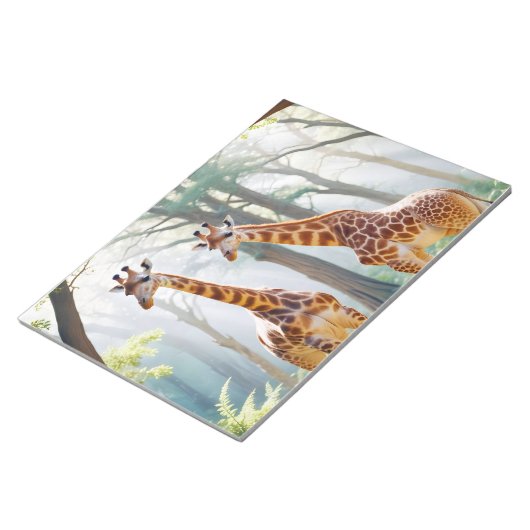Bloc-note Giraffe Animal Nature Faune Affection Soin (Incliné)