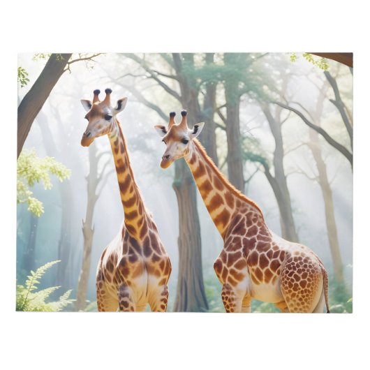 Bloc-note Giraffe Animal Nature Faune Affection Soin (Devant)