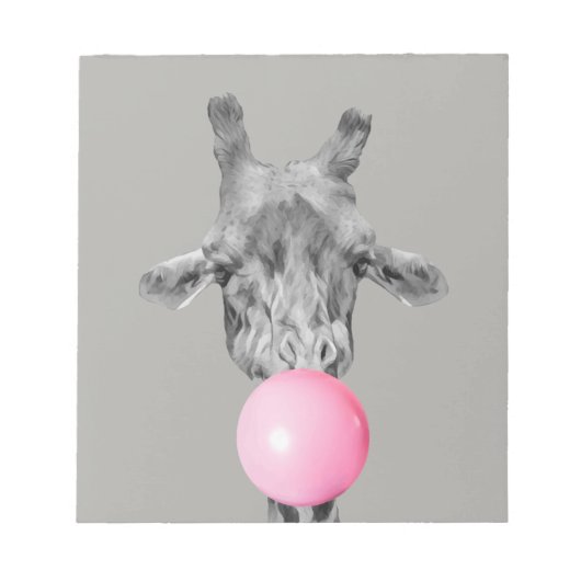 Bloc-note giraffe bubble (Devant)