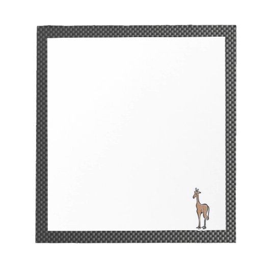 Bloc-note Giraffe Cute ; Élégante (Devant)