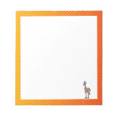 Bloc-note Giraffe Cute ; Orange Jaune (Devant)