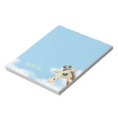 Bloc-note Giraffe dans les nuages Personnalisable petit Bloc (Tourné)