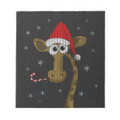 Bloc-note Giraffe de Noël (Devant)