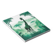 Bloc-note Giraffe Faune Animaux Nature Environnement Forêt (Incliné)