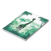 Bloc-note Giraffe Faune Animaux Nature Environnement Forêt (Tourné)