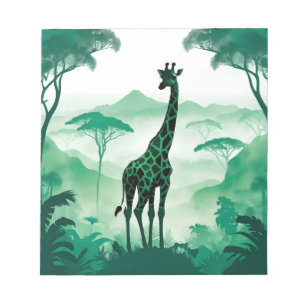 Bloc-note Giraffe Faune Animaux Nature Environnement Forêt