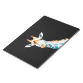 Bloc-note Giraffe Vector Art aux couleurs vives (Incliné)