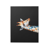 Bloc-note Giraffe Vector Art aux couleurs vives (Tourné)