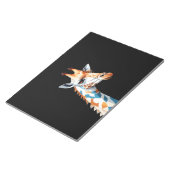 Bloc-note Giraffe Vector Art aux couleurs vives (Incliné)