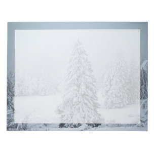 Bloc-note Glace et neige Bois, Alpes suisses