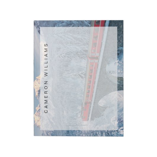 Bloc-note Glace et neige | Train Express Red Bernina Suisse (Tourné)