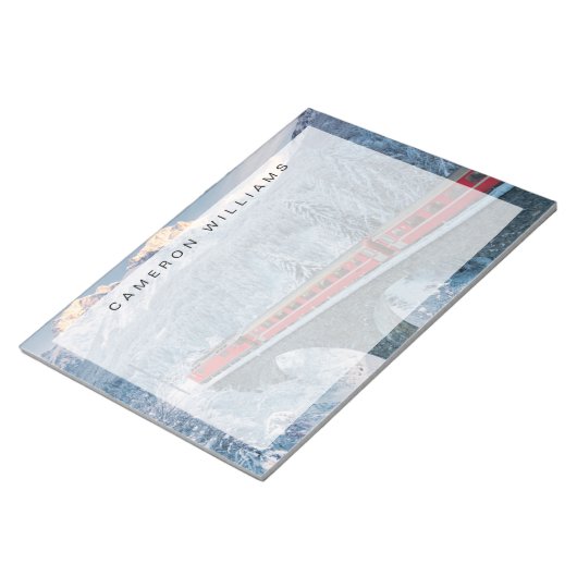 Bloc-note Glace et neige | Train Express Red Bernina Suisse (Incliné)