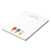 Bloc-note Glace Moderne Tendance Élégante Mignonne Féminin (Tourné)