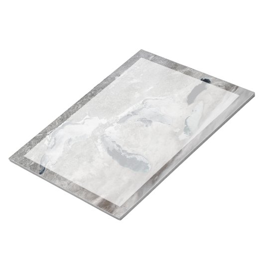 Bloc-note Glace Sur Les Grands Lacs, États-Unis. (Incliné)