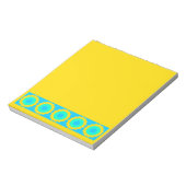 Bloc-note Glaces étoilées en jaune et vert (Tourné)