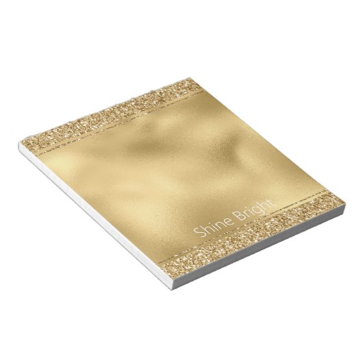 Bloc-note Glam Gold Glitzy Parties scintillant (Incliné)