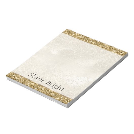 Bloc-note Glam Gold Parties scintillant (Tourné)