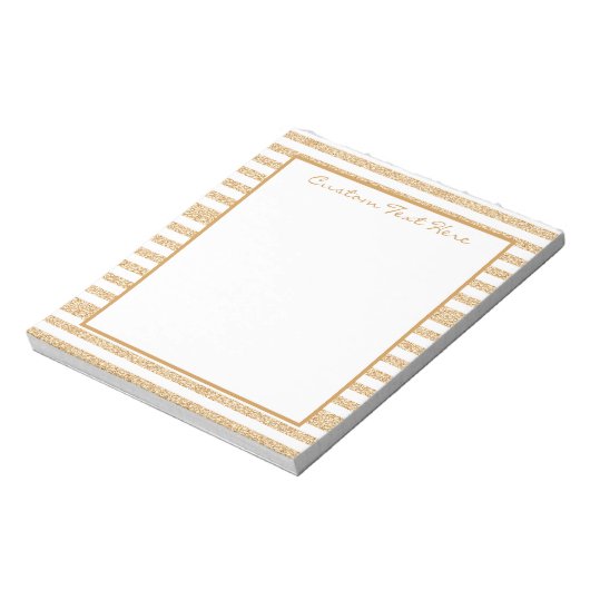 Bloc-note Glam Gold Parties scintillant Motif Girly Sparkle (Tourné)