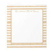 Bloc-note Glam Gold Parties scintillant  Motif Girly Sparkle (Devant)