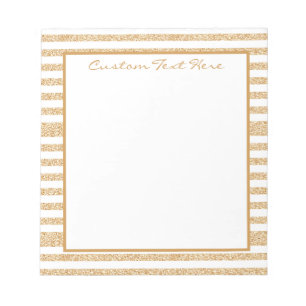Bloc-note Glam Gold Parties scintillant  Motif Girly Sparkle