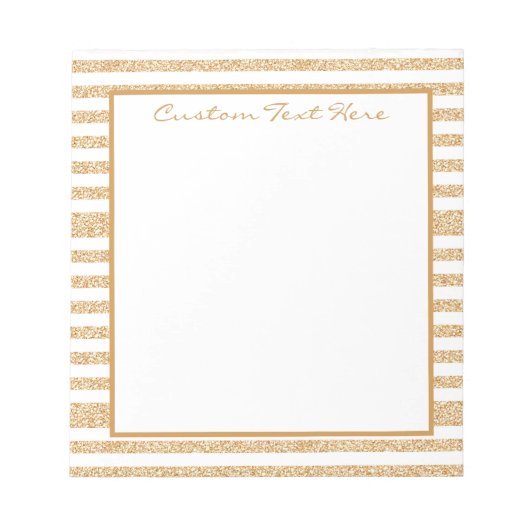 Bloc-note Glam Gold Parties scintillant  Motif Girly Sparkle (Devant)