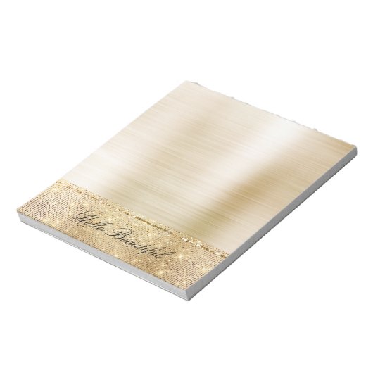 Bloc-note Glam Gold Sparkle (Tourné)
