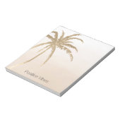 Bloc-note Glam Gold Tropical Palm ombre (Tourné)