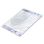 Bloc-note Glam Peacock Plumes violet (Incliné)