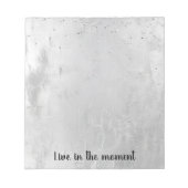 Bloc-note Glam Silver Confetti (Devant)