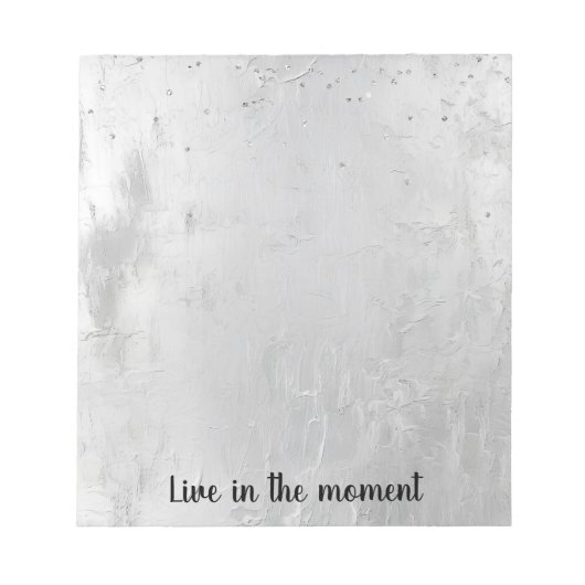 Bloc-note Glam Silver Confetti (Devant)