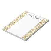 Bloc-note Glamour Faux Sparkly Gold Leopard (Tourné)