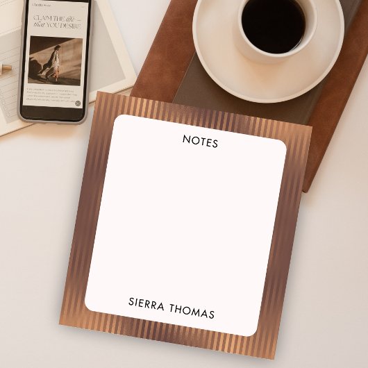 Bloc-note Glamour Gold Stried