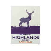 Bloc-note Glencoe, Scottish Highlands, impression de vacance (Tourné)