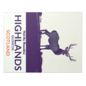 Bloc-note Glencoe, Scottish Highlands, impression de vacance (Devant)