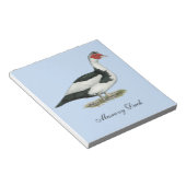 Bloc-note Glisser à cornemuse noire (Incliné)