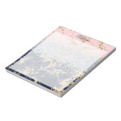 Bloc-note Glitter and marble personalized (Tourné)
